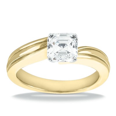 Elegant Solitaire Diamond Engagement Ring - view 4