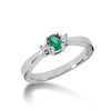 Diamond Color Stone Ring (0.06 ct.tw.)