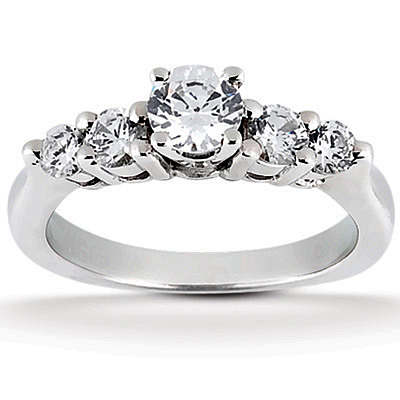 0.50 ct. Round Cut Prong Set Diamond Engagement Ring