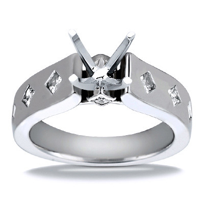 Princess Cut Cathedral Style Diamond Engagement Ring (0.56 ct. tw.) thumbnail 23