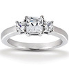 Princess Cut 3 Stone Diamond Engagement Ring (0.34 t.c.w.)