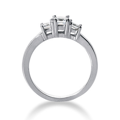 Princess Cut 3 Stone Diamond Engagement Ring (0.34 t.c.w.) thumbnail 2