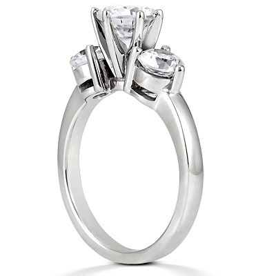 1.00 ct. Round Cut Prong Set Diamond Engagement Ring thumbnail 3