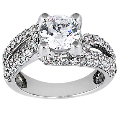 Prong Set Diamond Engagement Ring (1.11 ct.tw.) - view 1
