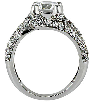 Prong Set Diamond Engagement Ring (1.11 ct.tw.) - view 3