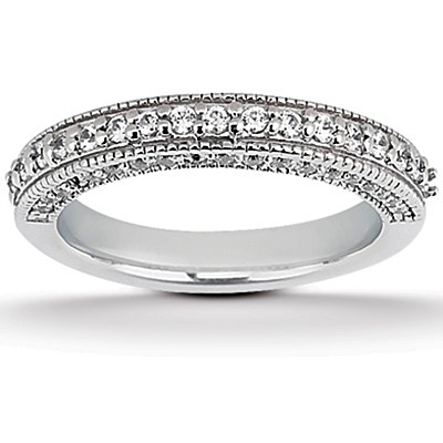 1.00 ct. tw. Round Cut Bead Set Diamond Bridal Ring - view 1