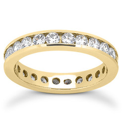 1.15 ct. Diamond Eternity Wedding Band thumbnail 3