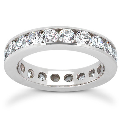 2.55 ct. Diamond Eternity Wedding Band - view 1