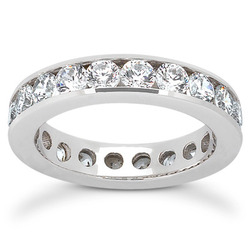 2.55 ct. Diamond Eternity Wedding Band thumbnail 1