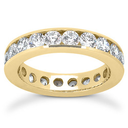 2.55 ct. Diamond Eternity Wedding Band thumbnail 3