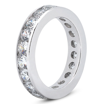 2.85 ct. Diamond Eternity Wedding Band - view 2