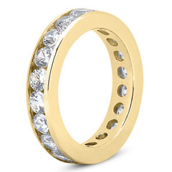 2.85 ct. Diamond Eternity Wedding Band thumbnail 4