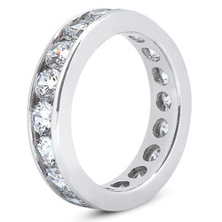 3.20 ct. Diamond Eternity Wedding Band thumbnail 2