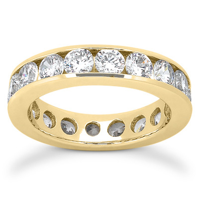 3.20 ct. Diamond Eternity Wedding Band - view 3
