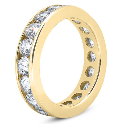 3.40 ct. Diamond Eternity Wedding Band 7 - view 4