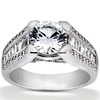 Baguette and Round Cut Diamond Engagement Ring (0.95 ct. t.w.)