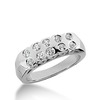 0.50 ct. Round Cut Bezel Set Diamond Wedding Band