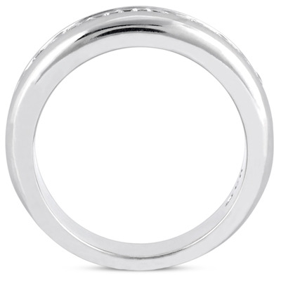 0.55 ct. Round Cut Channel Set Diamond Wedding Band - view 2