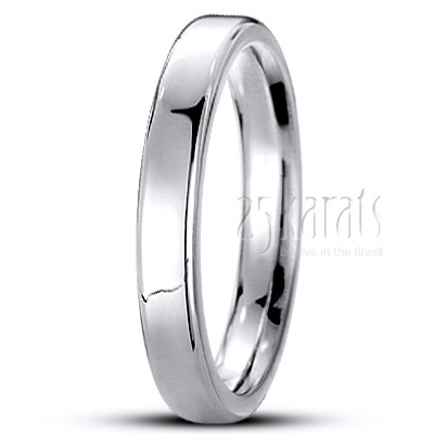 Soft-Edge Flat Comfort Fit Wedding Band