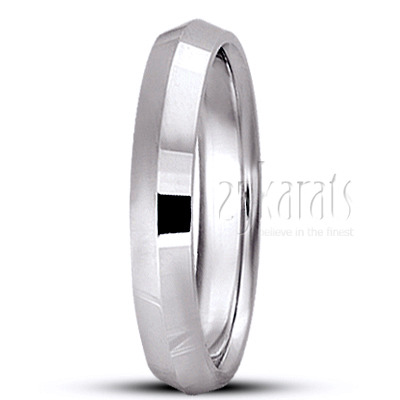 Knife Edge Wedding Band