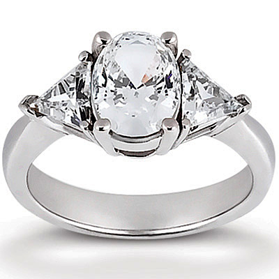 Trillion Cut Three Stone Diamond Engagement Ring(1.00 ct. t.w.)