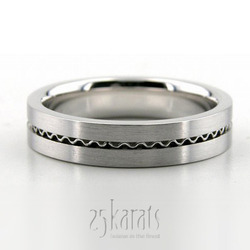 Flat Satin Finished Handmade Wedding Band 