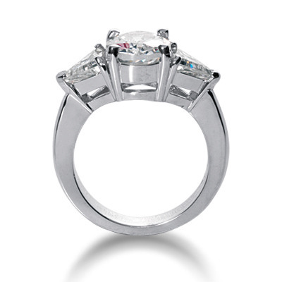 Trillion Cut Prong Set Diamond Engagement Ring (1.00 ct. tw.) thumbnail 2