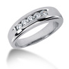 1.00 ct. Channel Set Five Stone Diamond Men's Band