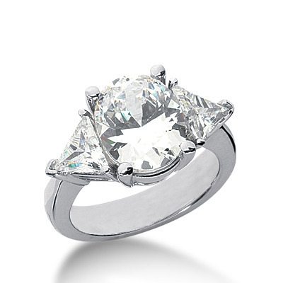 Trillion Cut Prong Set Diamond Engagement Ring (1.00 ct. tw.) thumbnail 3