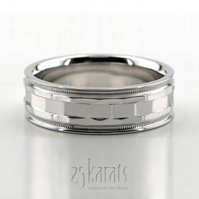 Bestseller Rectangular Cut Fancy Design Wedding Band  - main view