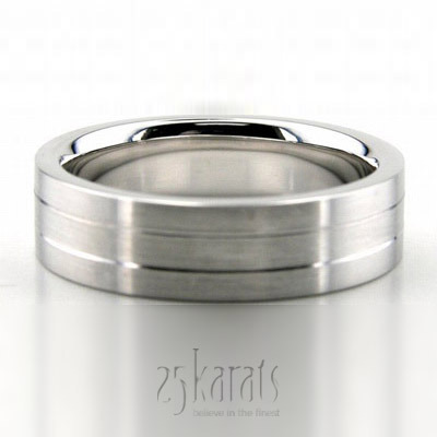 Chic Grooved Basic Design Wedding Band  - main view thumbnail