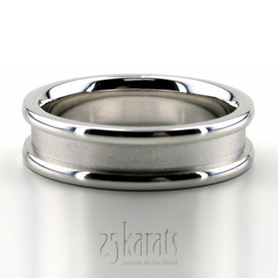 Modern Shiny Edge Diamond Carved Wedding Ring  - main view thumbnail