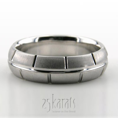 Convex Cross-satin Basic Designer Wedding Ring  - main view thumbnail