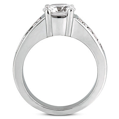 Multi-shape Channel Set Diamond Engagement Ring (0.80 ct. tw.) thumbnail 2