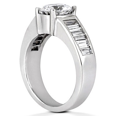 Multi-shape Channel Set Diamond Engagement Ring (0.80 ct. tw.) thumbnail 3