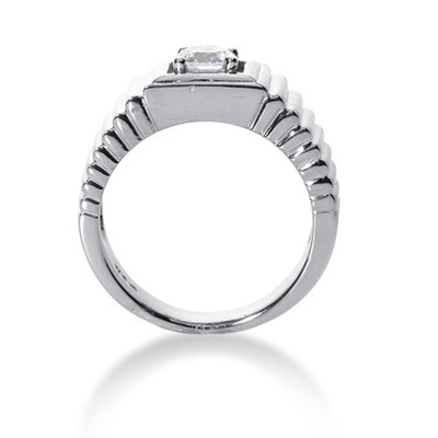 0.35 ct. Round Cut Solitaire Diamond Men's Ring thumbnail 2