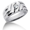 0.50 ct. Bezel Set Solitaire Diamond Men's Ring