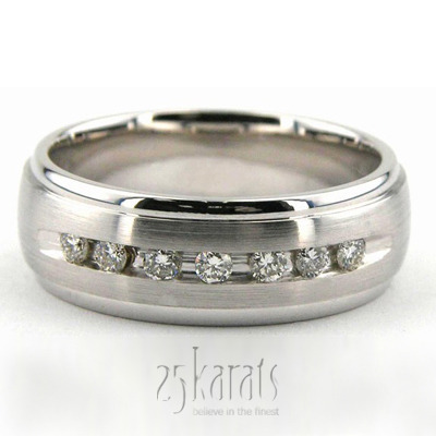 Admirable Channel-set Diamond Wedding Ring 