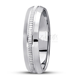 Fine Two-Tone Basic Design Wedding Ring  thumbnail 2
