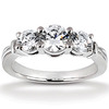 Prong Set Three Stone Diamond Engagement Ring (0.66 ct.tw.)
