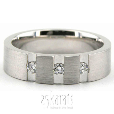 Custom Channel-set Diamond Wedding Band  - main view thumbnail