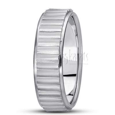 Striped Basic Design Wedding Band  - view 4