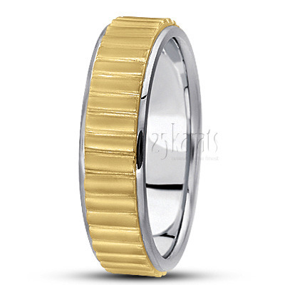 Striped Basic Design Wedding Band  - main view thumbnail
