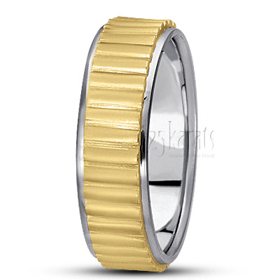 Striped Basic Design Wedding Band  - view 7