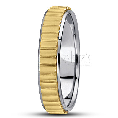 Striped Basic Design Wedding Band  - view 9