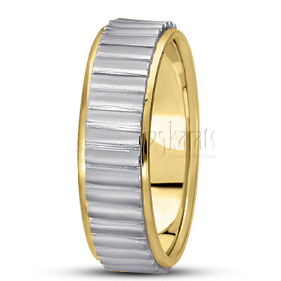 Striped Basic Design Wedding Band  - view 10 thumbnail