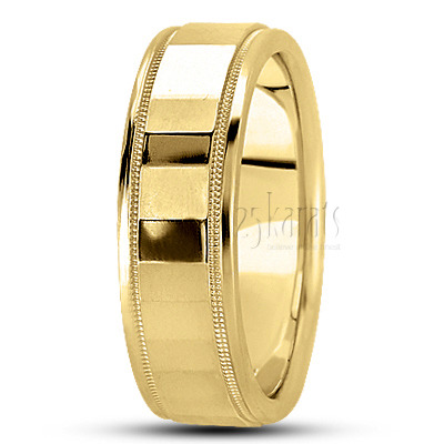 Fine High Polished Basic Designer Wedding Ring  - view 4