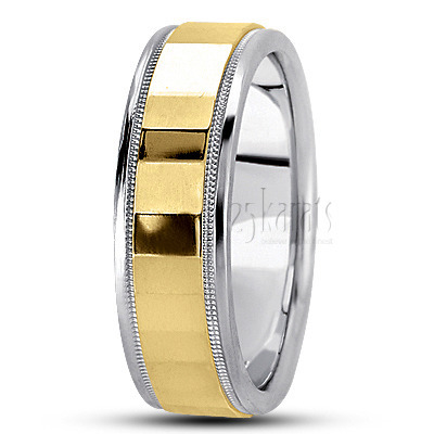 Fine High Polished Basic Designer Wedding Ring  - view 5 thumbnail