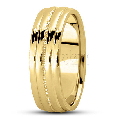 Extravagant Step Edge Basic Design Wedding Ring  - view 4 thumbnail