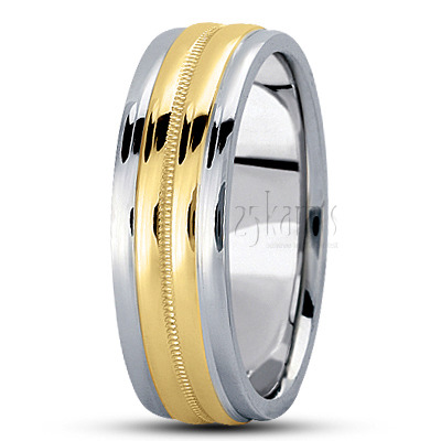Extravagant Step Edge Basic Design Wedding Ring  - view 5